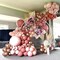 Retro Blush Pink Balloon Arch Kit-Dusty Pink Cream Peach White Sand Balloon Garland,Boho Pastel Pink Balloons Party Decorations
